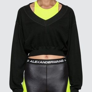 T by Alexander Wang bi-layer sweater